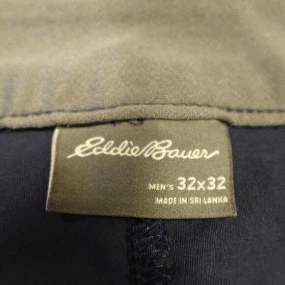 Eddie Bauer Men’s Tech Pant 32x32 Navy Nylon Stretch Outdoor Hiking - Picture 3 of 13